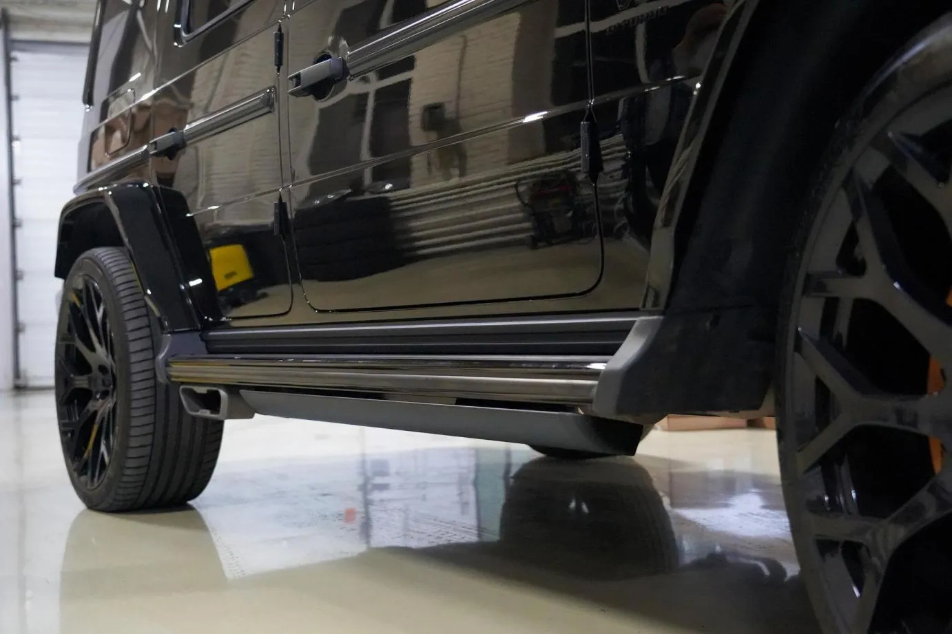 Электрические выдвижные пороги ats для Mercedes g class