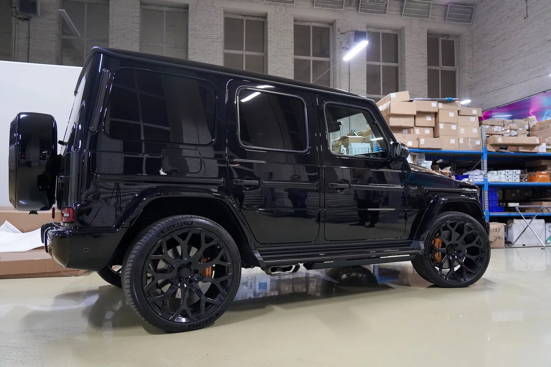 Электрические выдвижные пороги ats для Mercedes g class