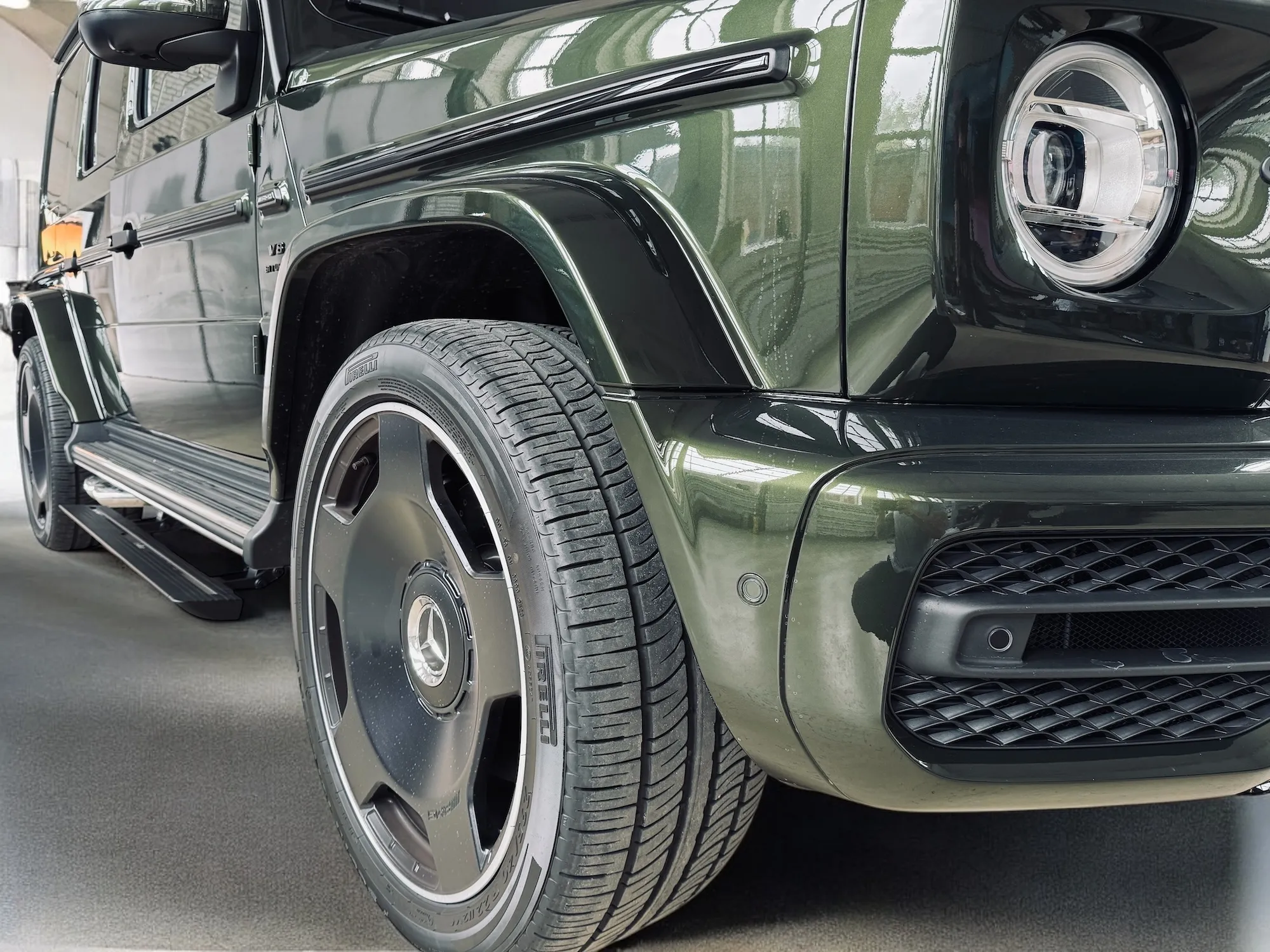 Электрические выдвижные пороги ats для Mercedes g class