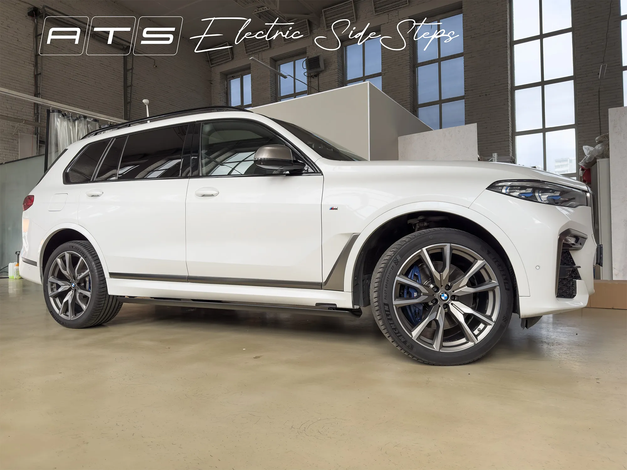 Электрические выдвижные пороги ATS на BMW X7