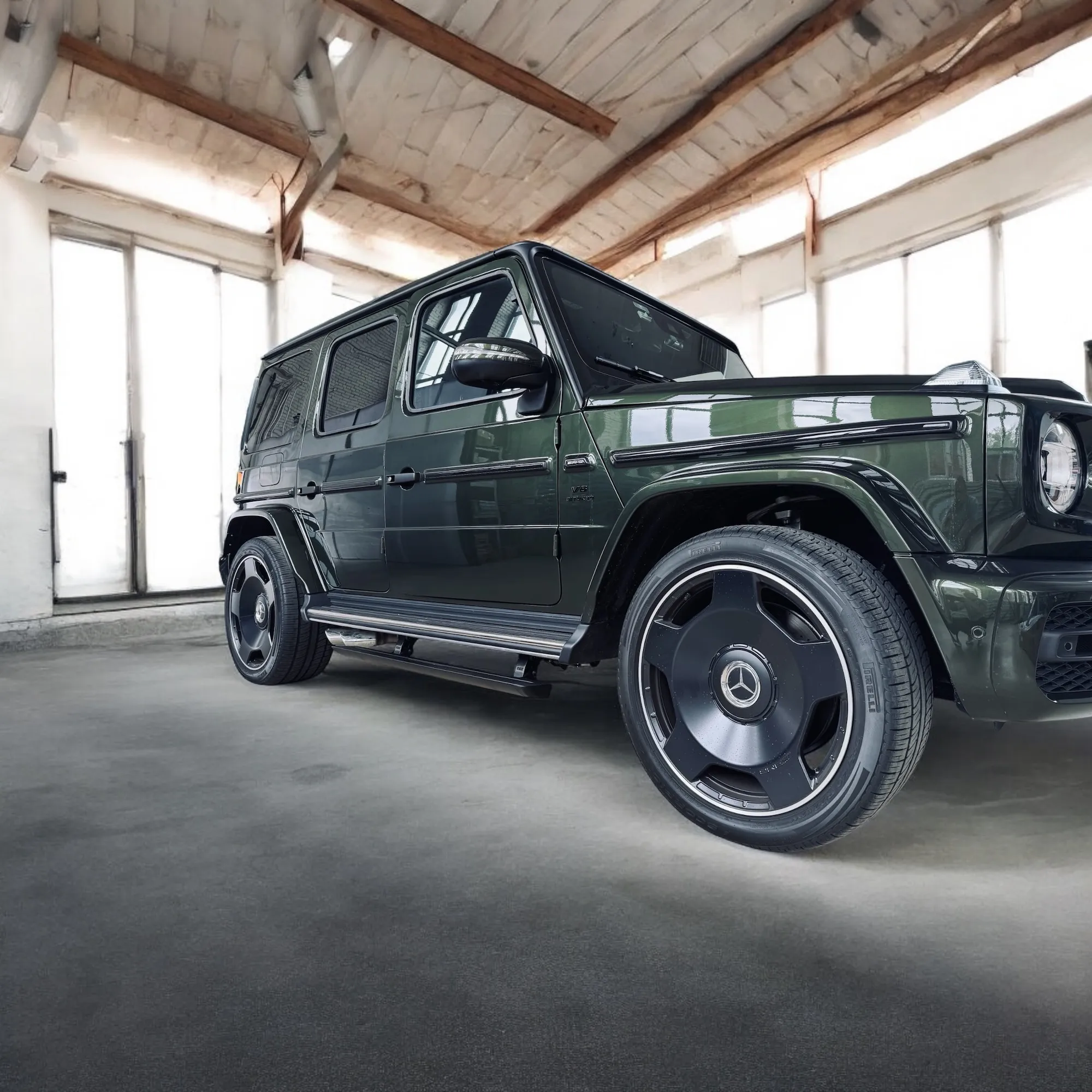 Электрические выдвижные пороги ats для Mercedes g class