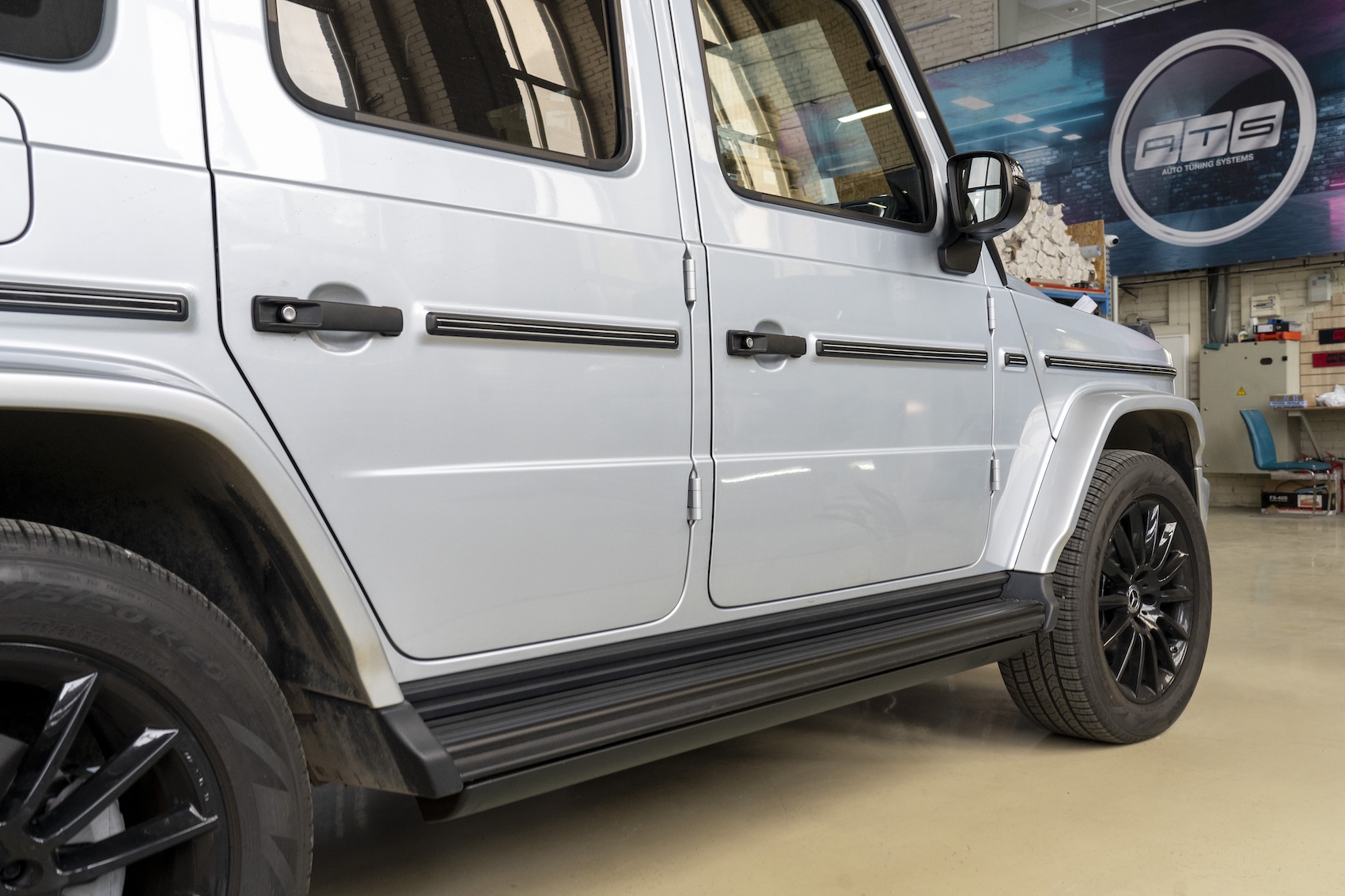 Электрические выдвижные пороги ats для Mercedes g class