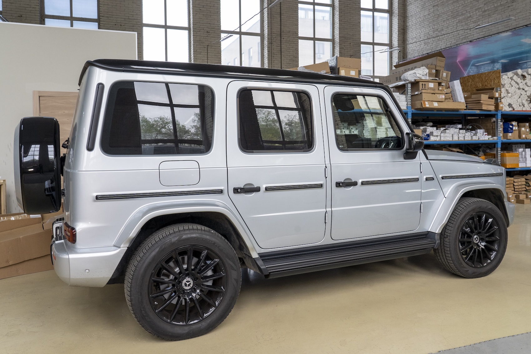 Электрические выдвижные пороги ats для Mercedes g class