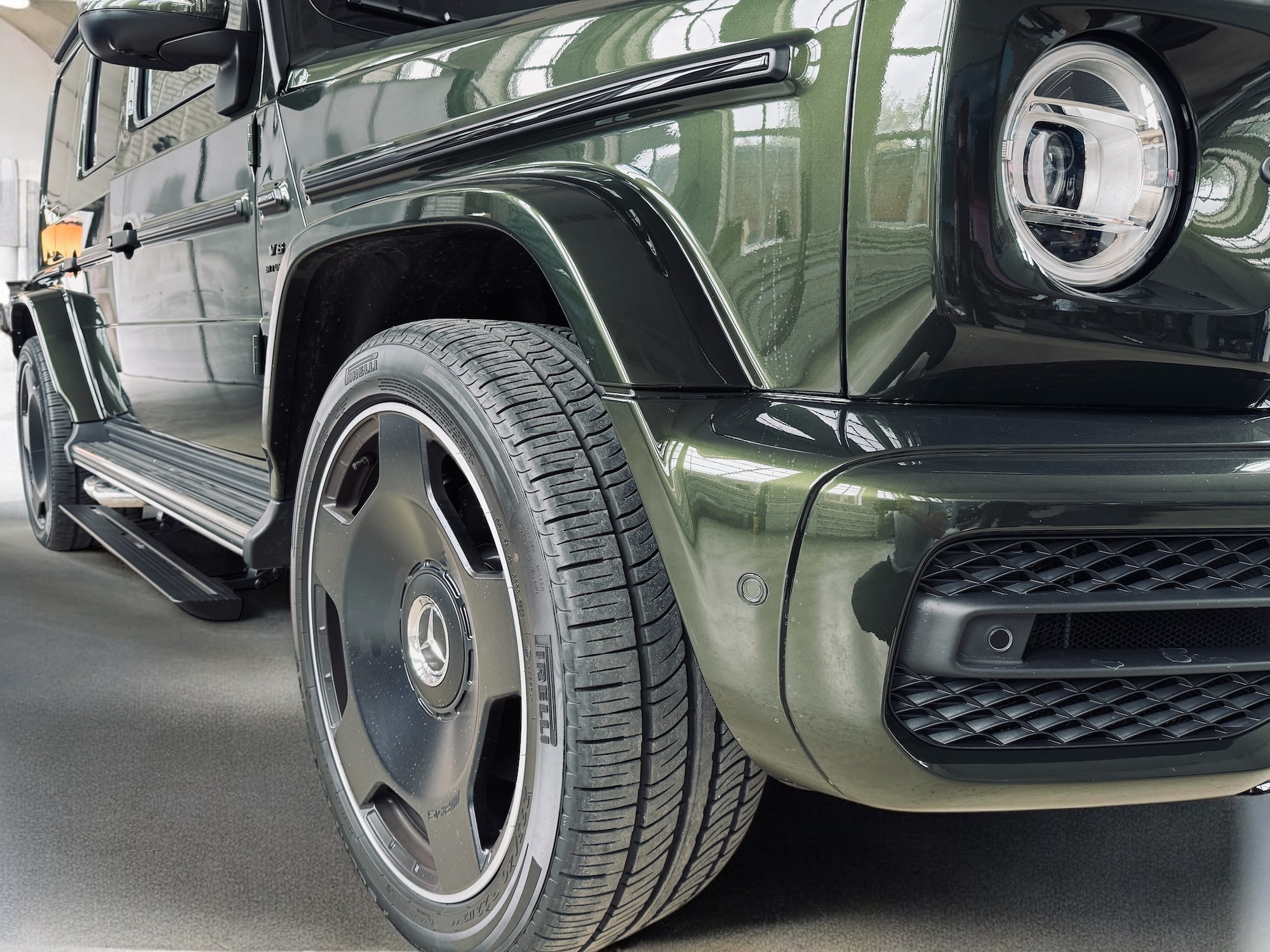 Электрические выдвижные пороги ats для Mercedes g class