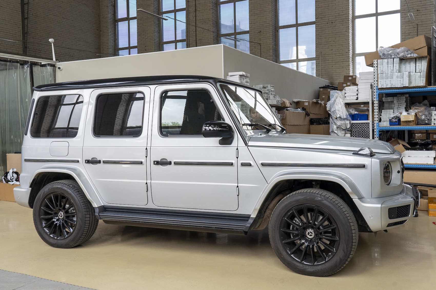 Электрические выдвижные пороги ats для Mercedes g class