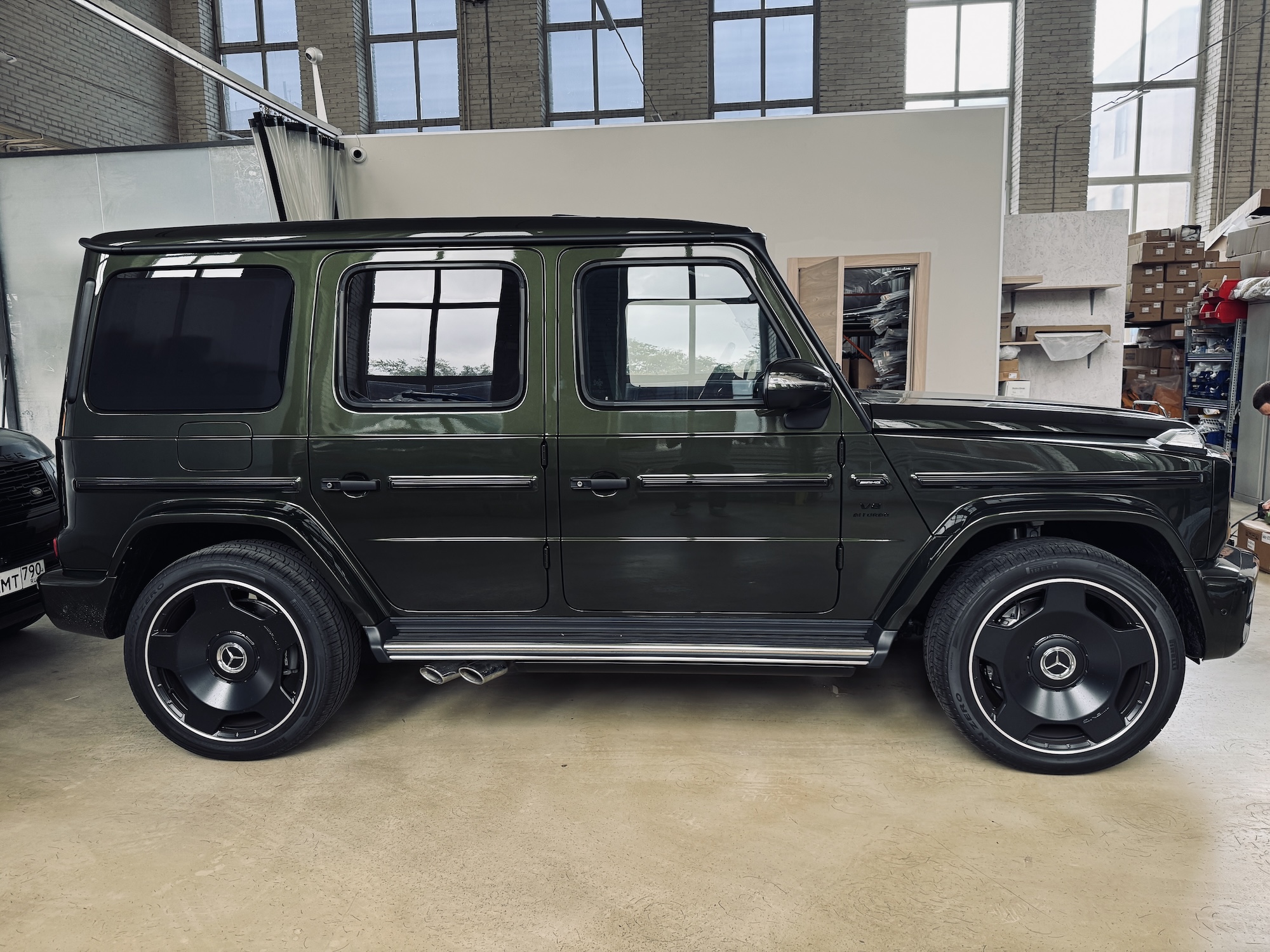 Электрические выдвижные пороги ats для Mercedes g class