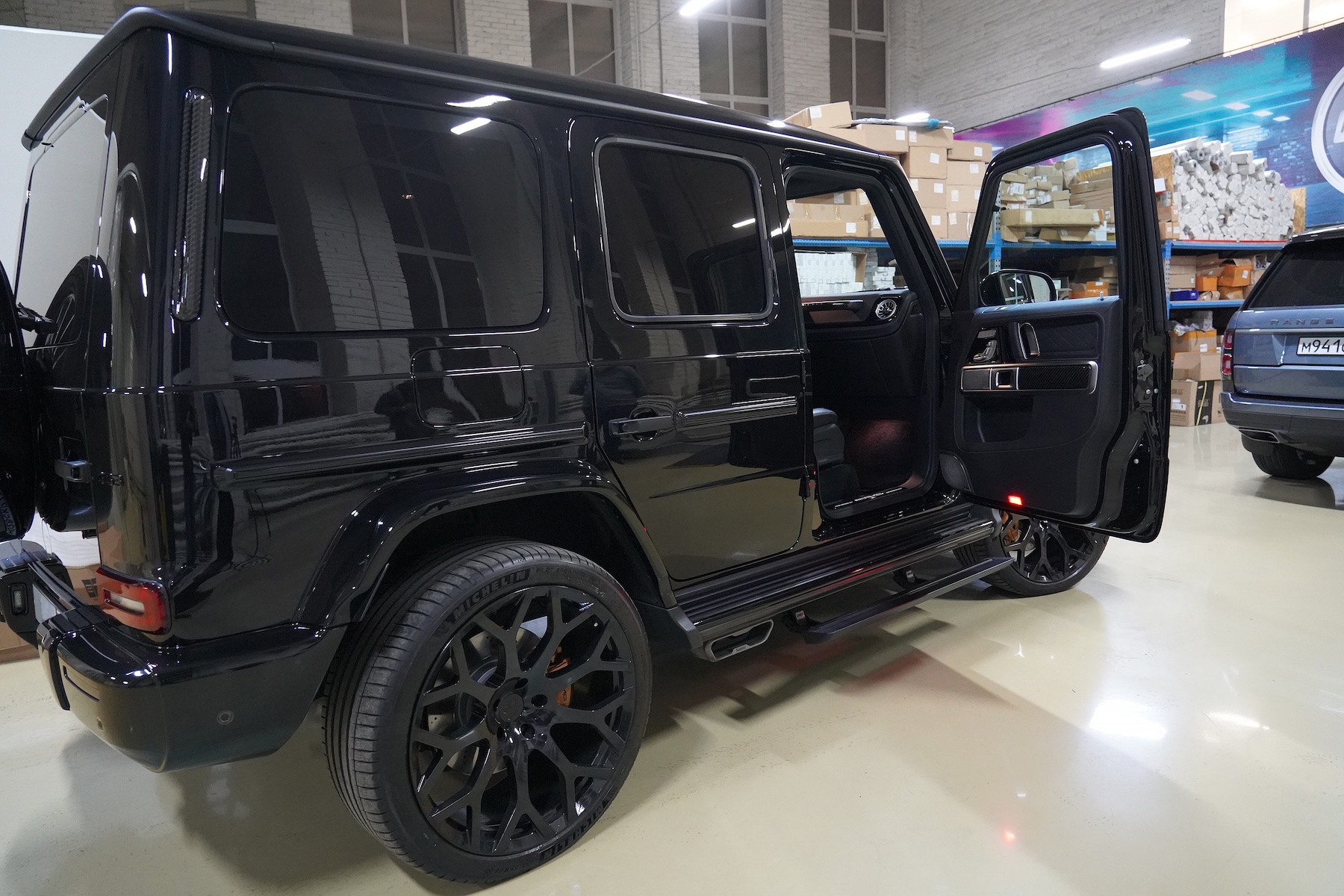 Электрические выдвижные пороги ats для Mercedes g class