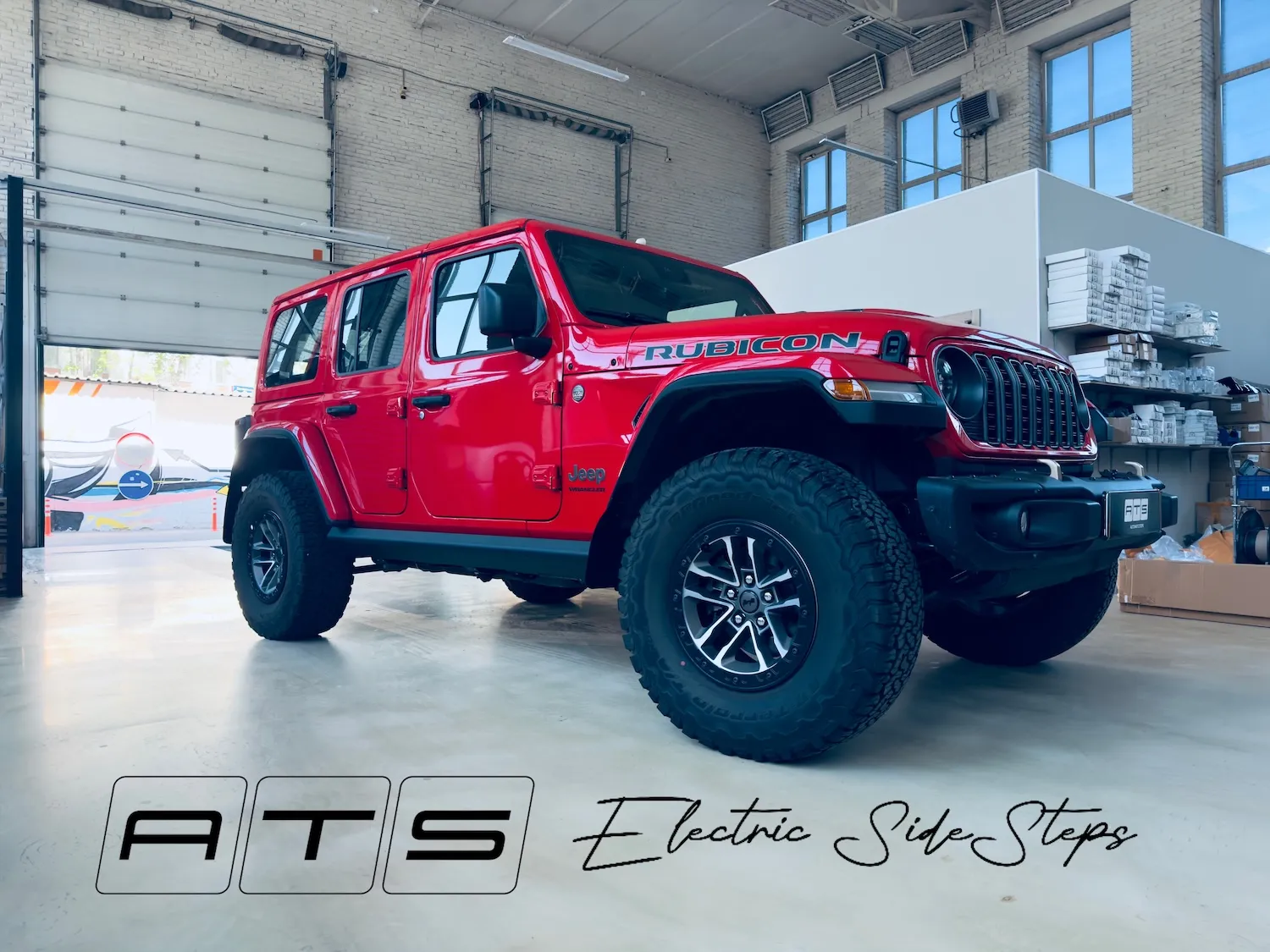 Электропороги ATS для jeep wrangler 4d